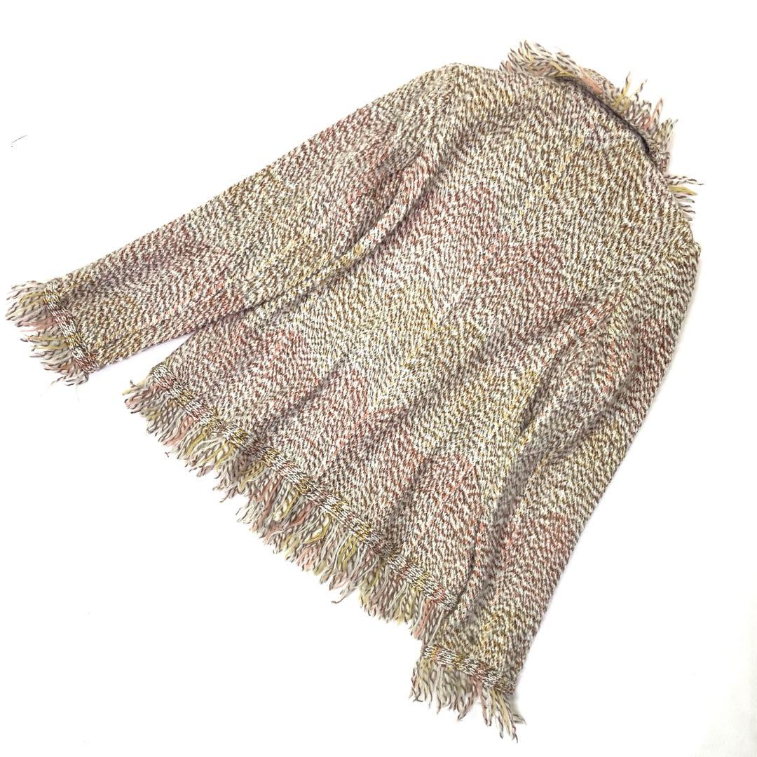 ☆極美品☆イタリア製MISSONI フリンジテーラードジャケット42
