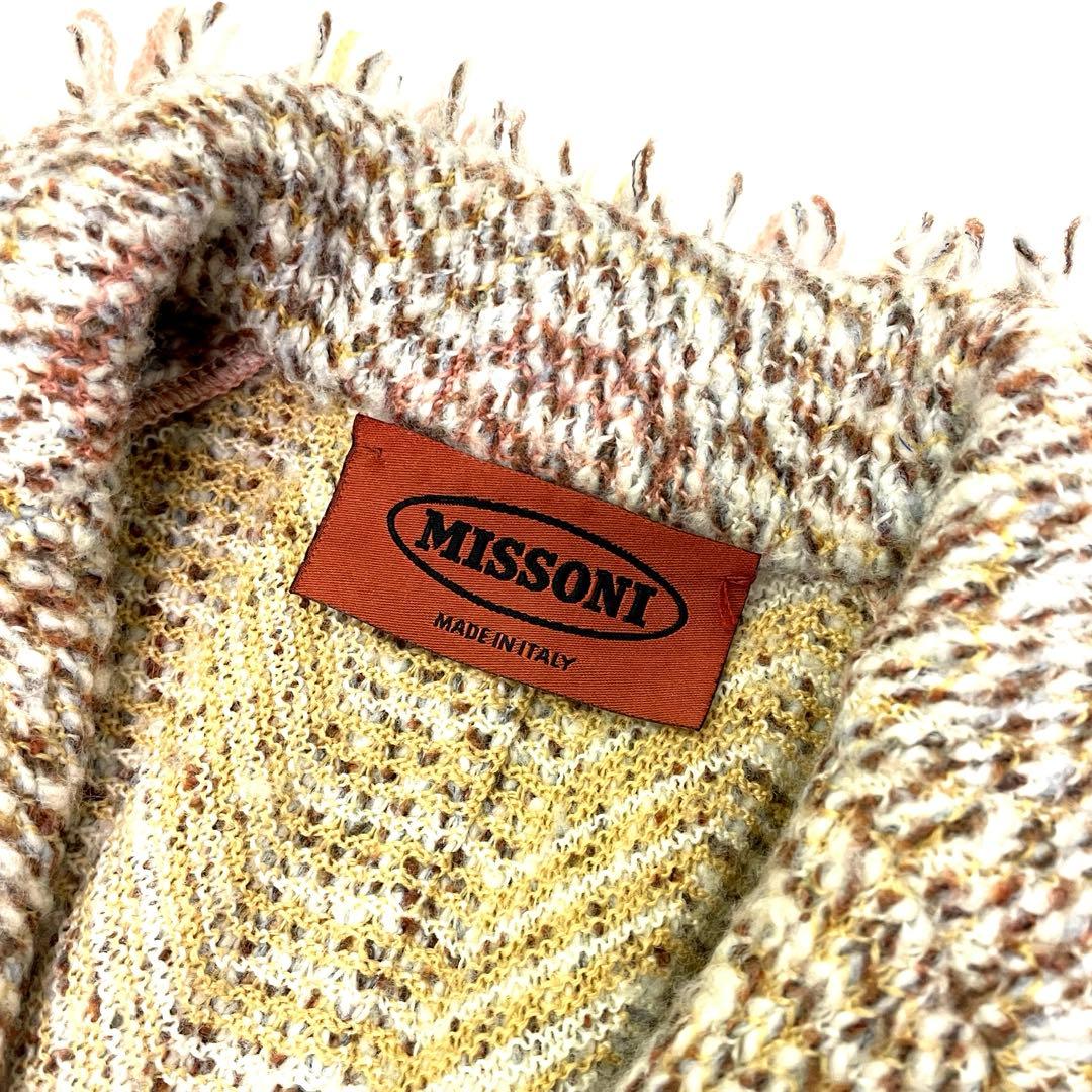 ☆極美品☆イタリア製MISSONI フリンジテーラードジャケット42