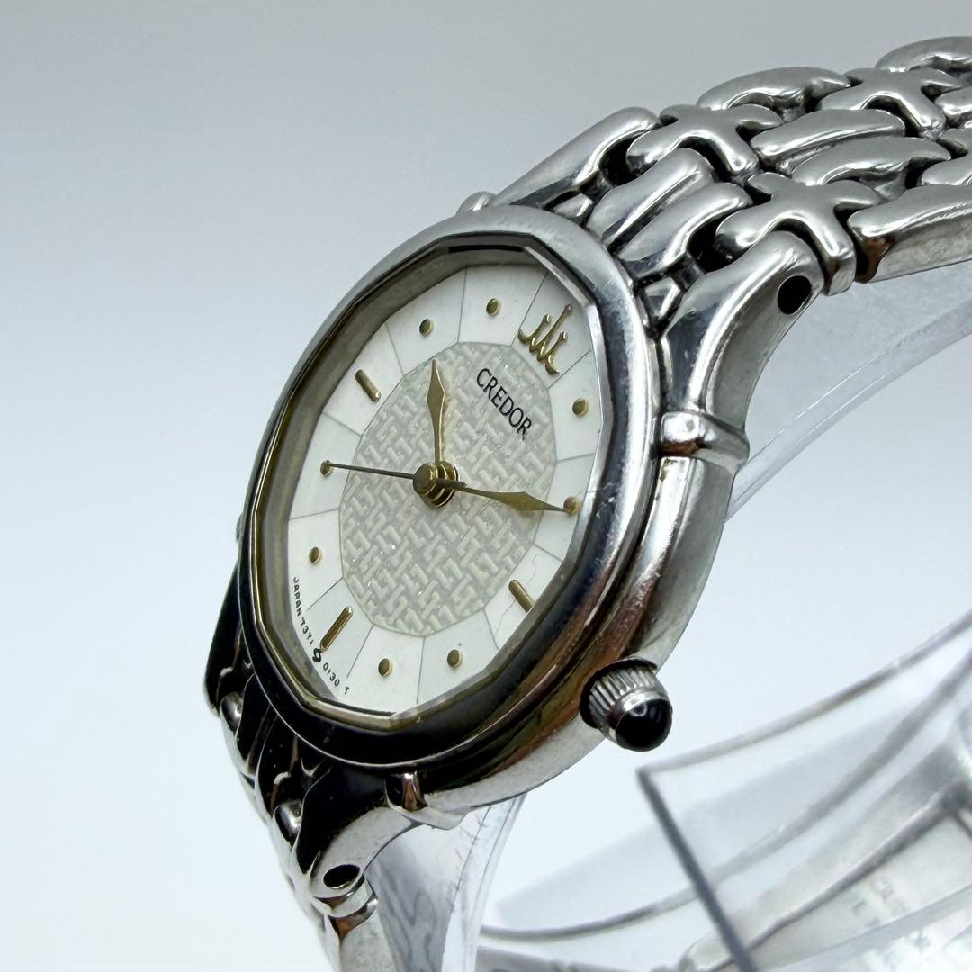 【稼働 新品電池】7371 5030 セイコー 時計 クレドール レディース