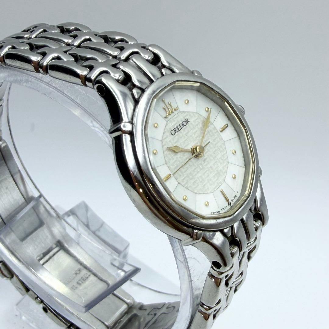 【稼働 新品電池】7371 5030 セイコー 時計 クレドール レディース