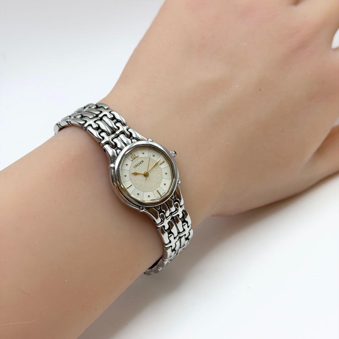 【稼働 新品電池】7371 5030 セイコー 時計 クレドール レディース