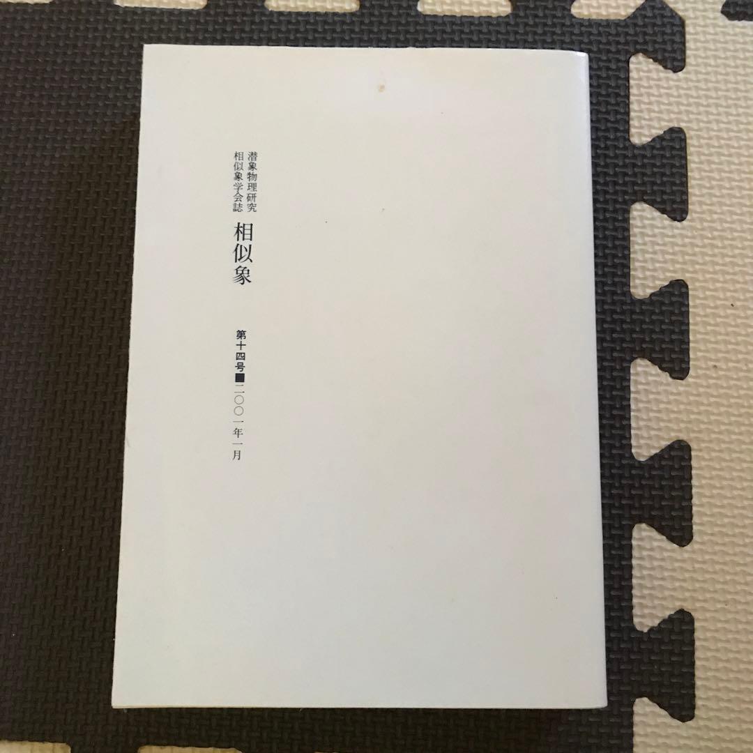 相似象学会誌　相似象　第１４号