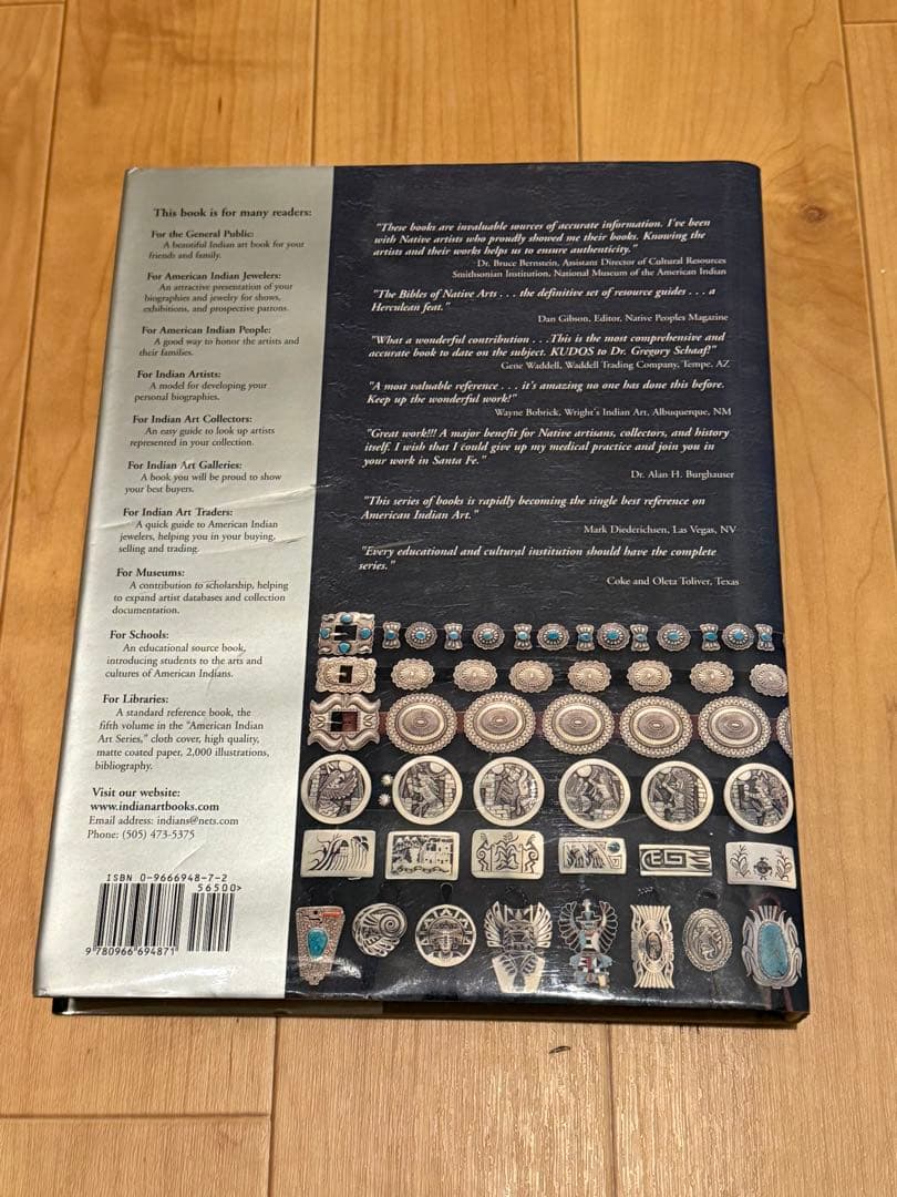 アート・デザイン・音楽 AMERICAN INDIAN JEWELRY 1,200 Artist Bio