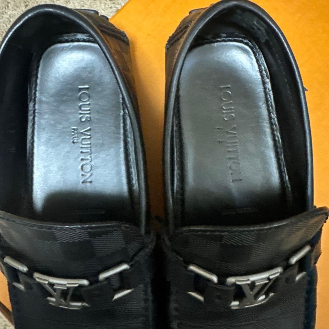 ルイヴィトン ダミエ アンフィニ ドライビングシューズ 27cm