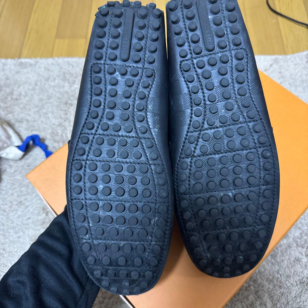 ルイヴィトン ダミエ アンフィニ ドライビングシューズ 27cm