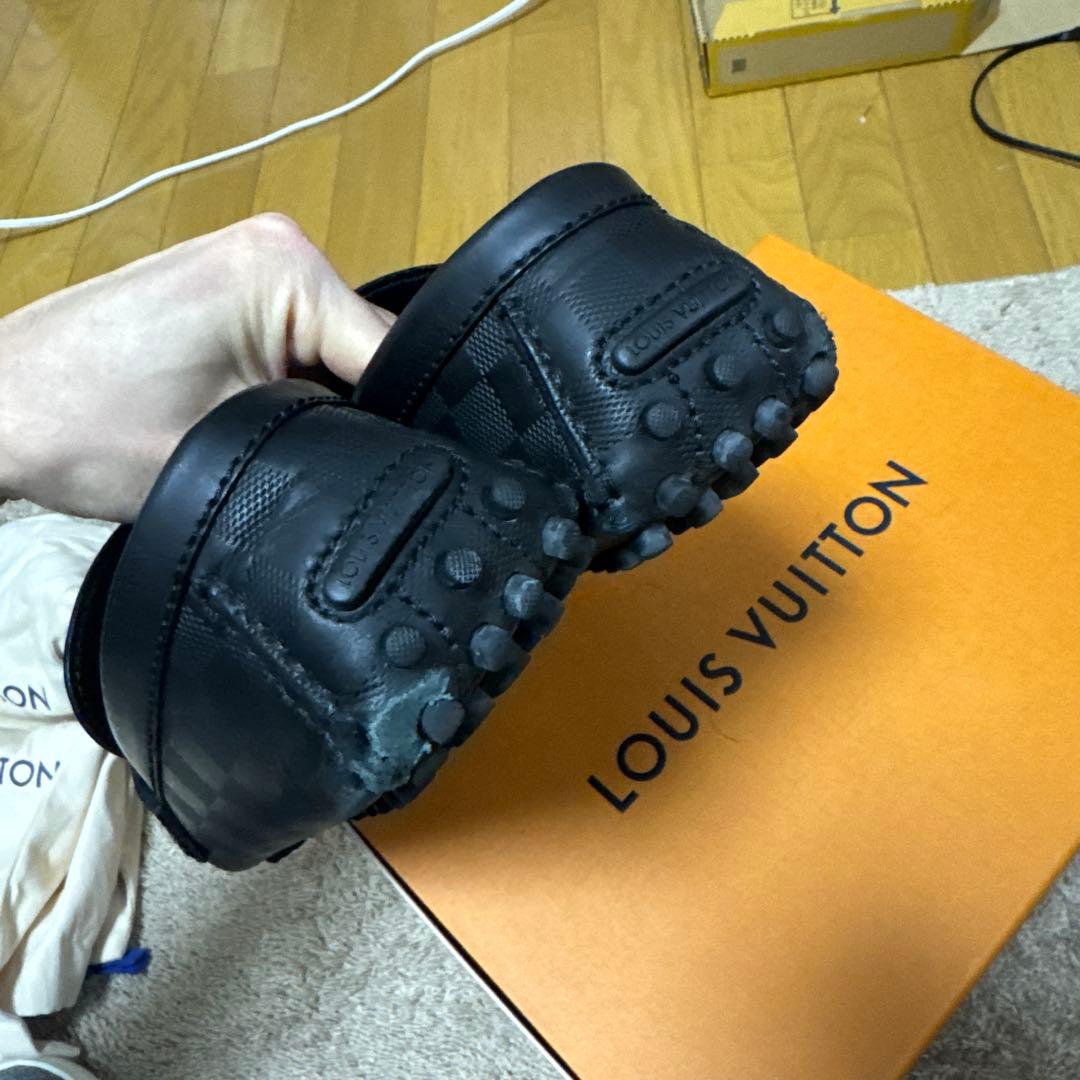 ルイヴィトン ダミエ アンフィニ ドライビングシューズ 27cm