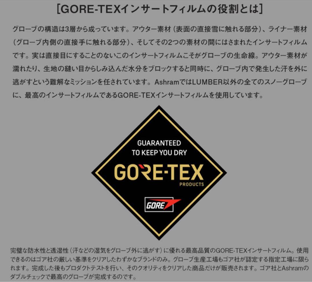 【新品】23/24 ASHRAM スノーボード ミントグローブ Mサイズ