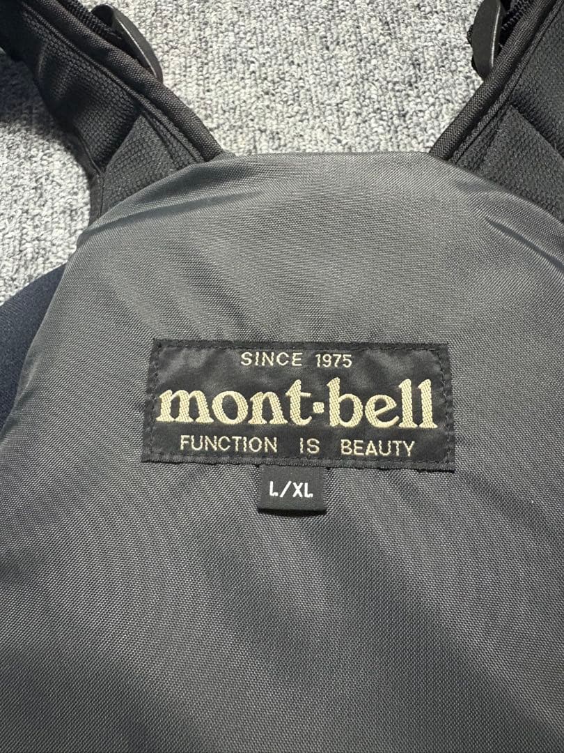 mont-bell アングラー　ライフジャケット 黒　L/XL