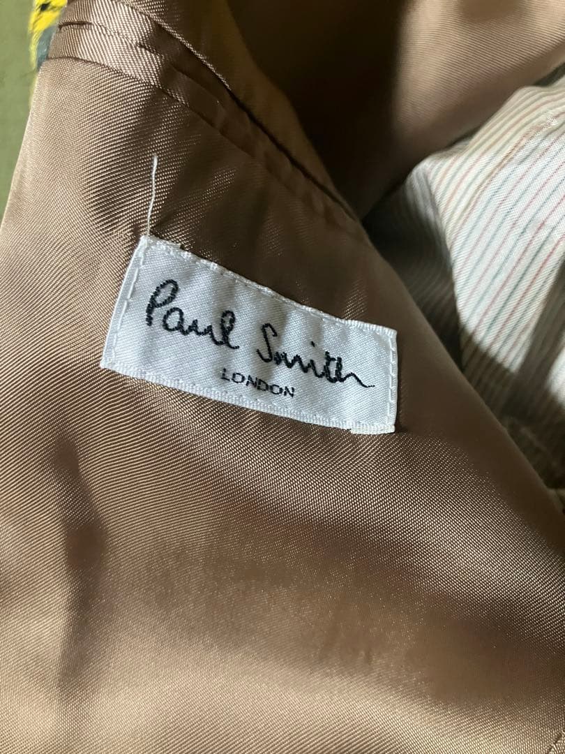 paul smith ポールスミス チェック イエロー 3ピース セットアップ