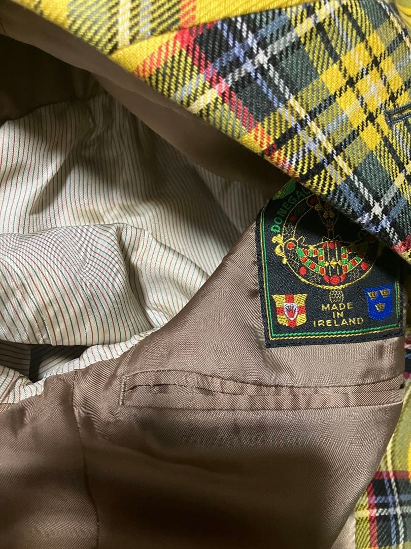 paul smith ポールスミス チェック イエロー 3ピース セットアップ