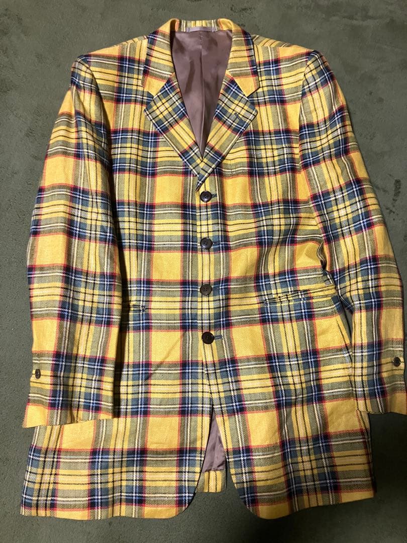 paul smith ポールスミス チェック イエロー 3ピース セットアップ