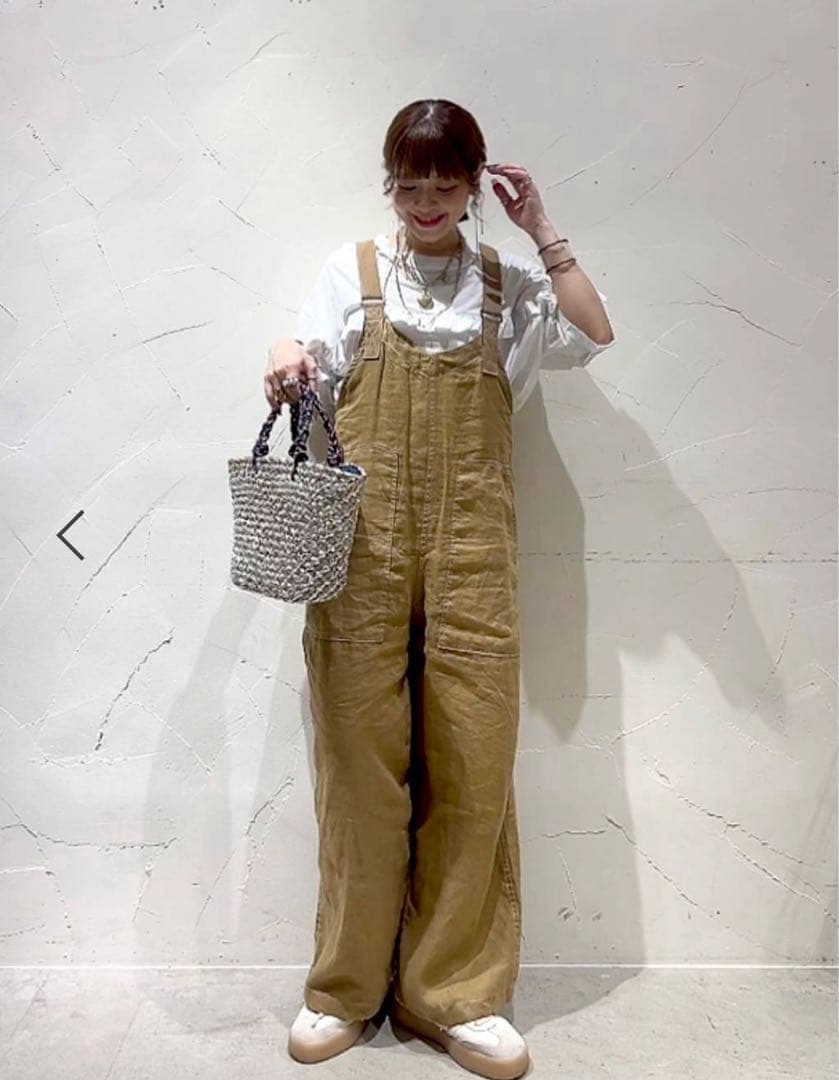 ニコアンド niko.and オーバーオール キャメル 完売品！