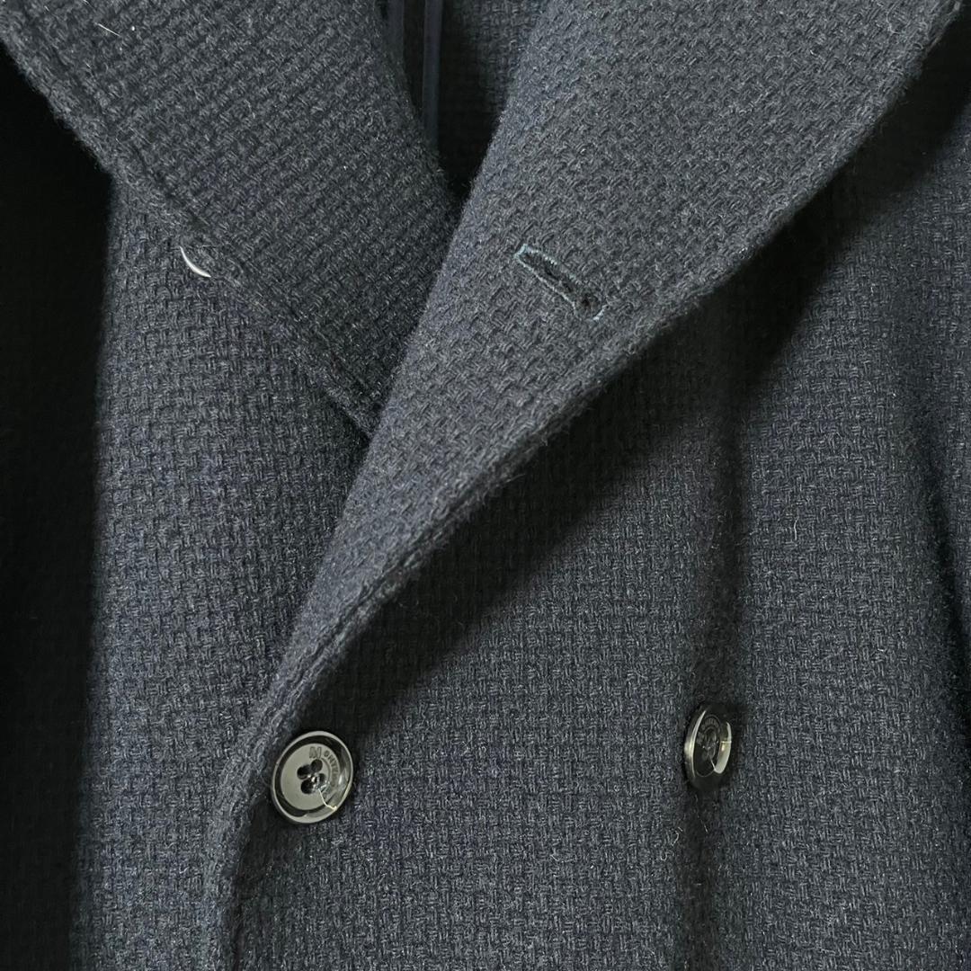 MONTEDORO モンテドーロ ネイビー イタリア製 ウール Pコート N49