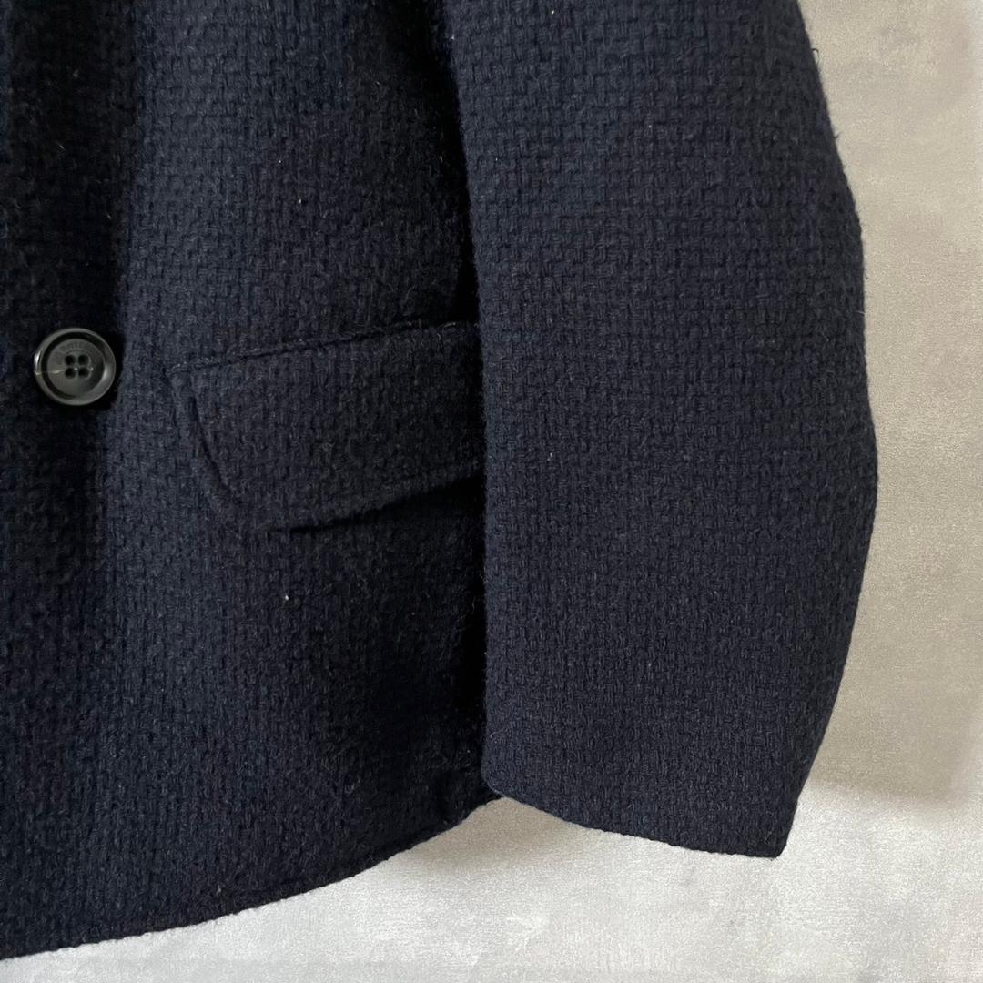 MONTEDORO モンテドーロ ネイビー イタリア製 ウール Pコート N49