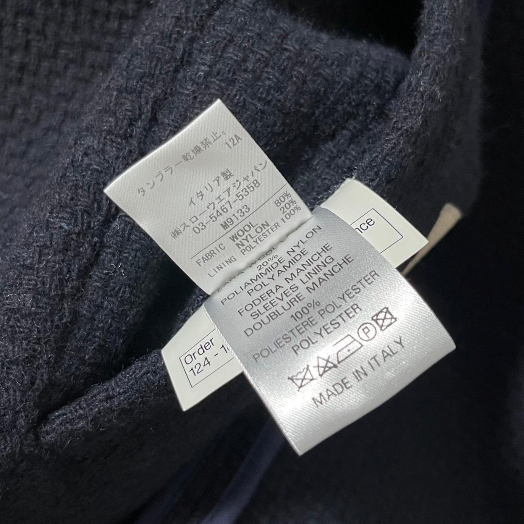 MONTEDORO モンテドーロ ネイビー イタリア製 ウール Pコート N49