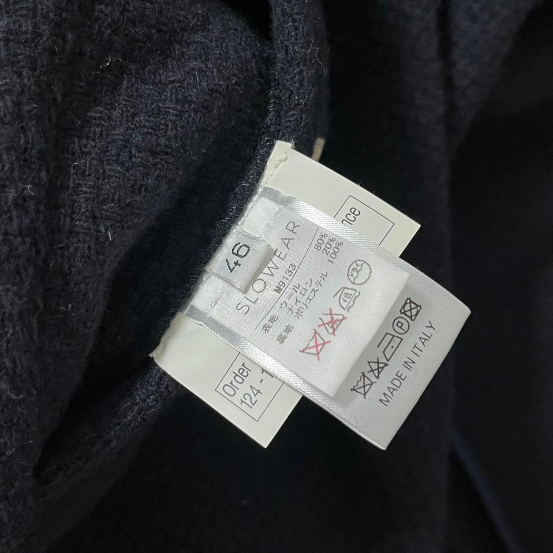 MONTEDORO モンテドーロ ネイビー イタリア製 ウール Pコート N49