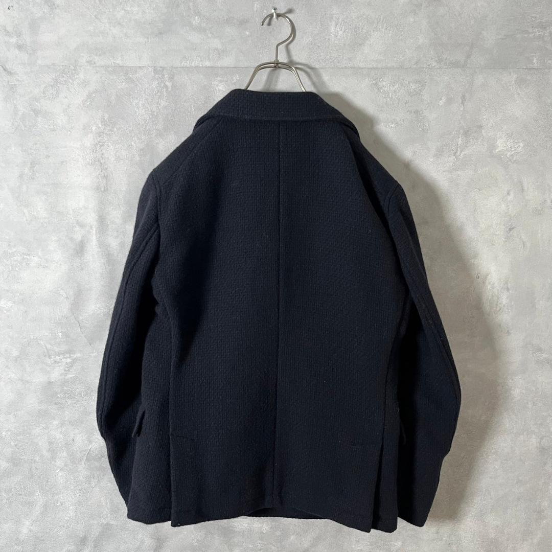 MONTEDORO モンテドーロ ネイビー イタリア製 ウール Pコート N49