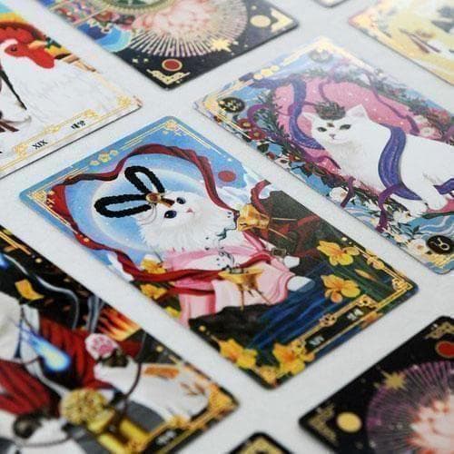 【正規品】韓国インディーズデッキ✨芸術的なオリエンタル猫のタロットカード