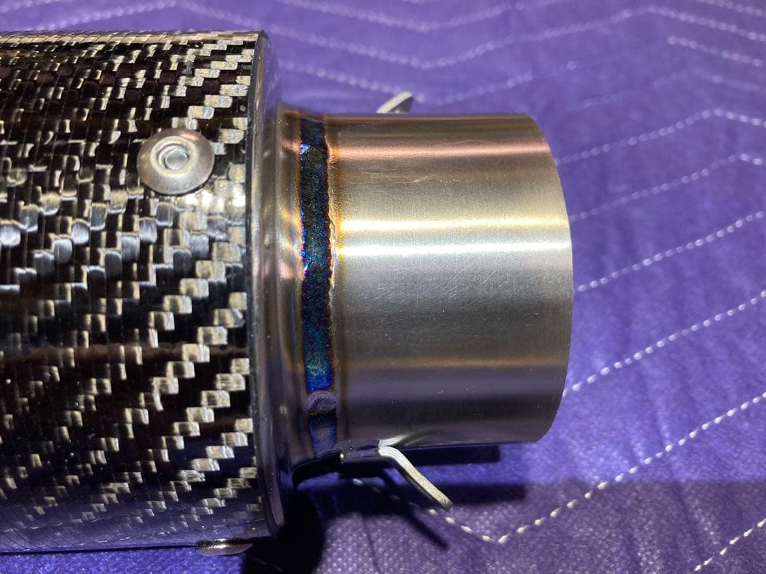 汎用　チタンカーボンサイレンサー スリップオン　60.5 超軽量　新品同様