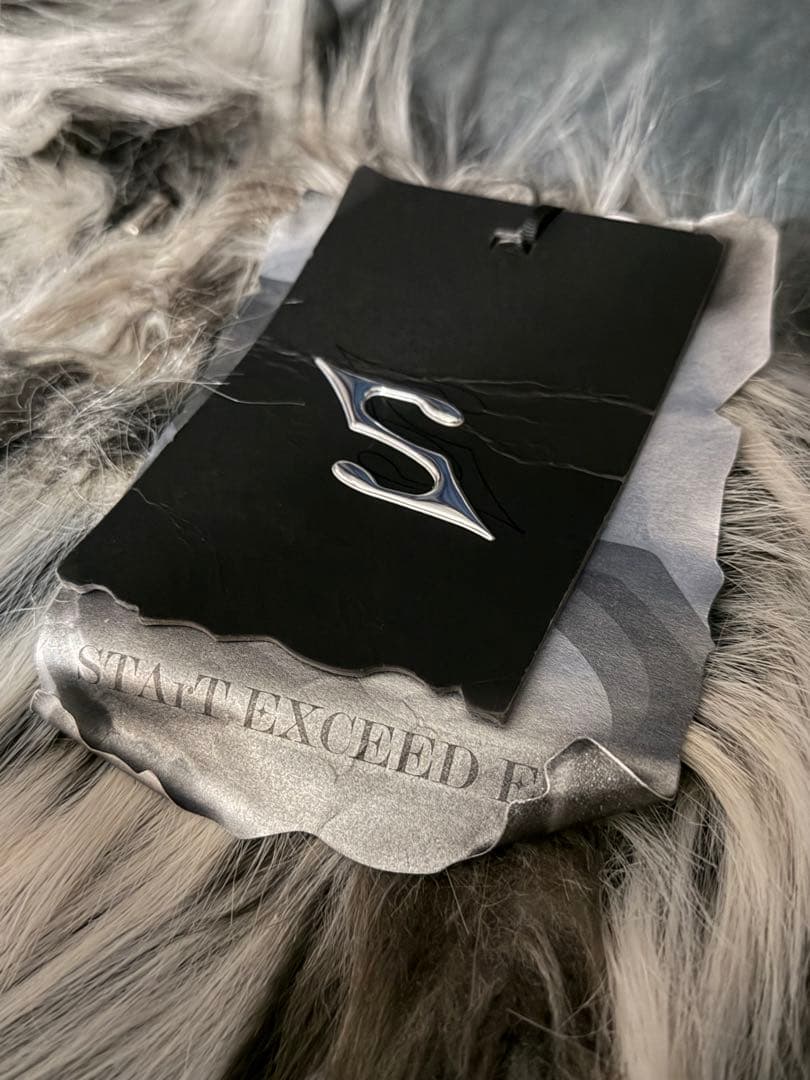 startexceedend 毛皮ファーレオパード カーゴワイドパンツ