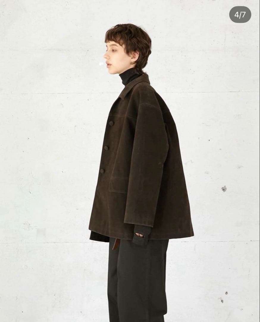 eco suede coverall ブラウン la peau de gem.