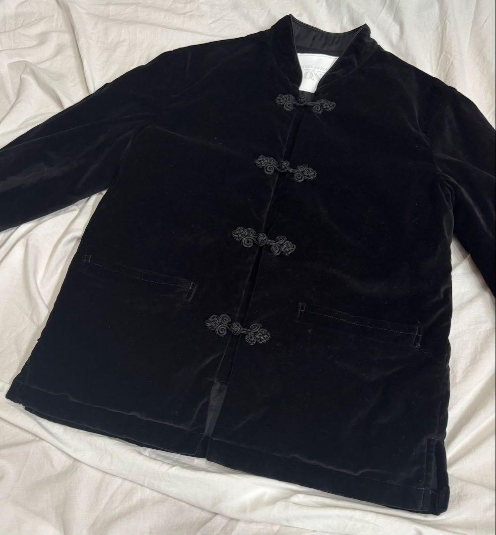 UNITED ARROWS & SONS ベロア チャイナ ジャケット 中綿