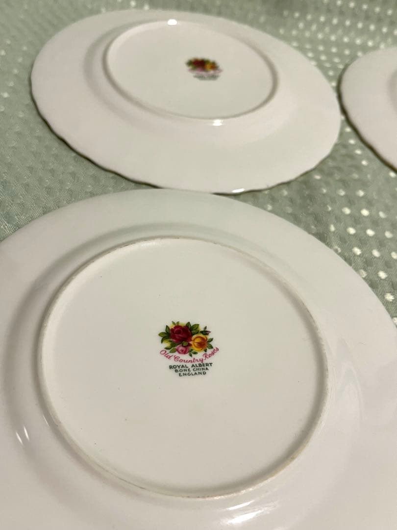 ロイヤル・アルバート オールドカントリーローズ プレート 皿 約16㎝ セット