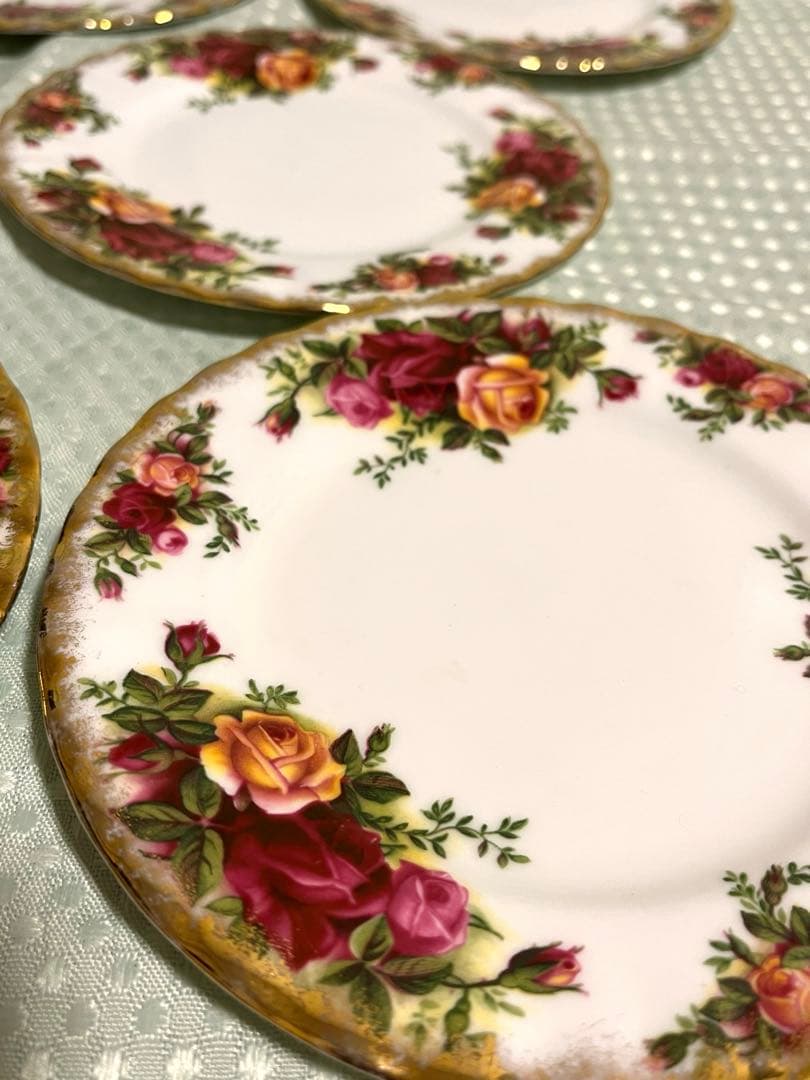ロイヤル・アルバート オールドカントリーローズ プレート 皿 約16㎝ セット