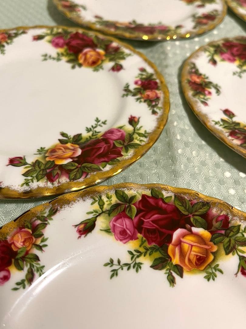 ロイヤル・アルバート オールドカントリーローズ プレート 皿 約16㎝ セット