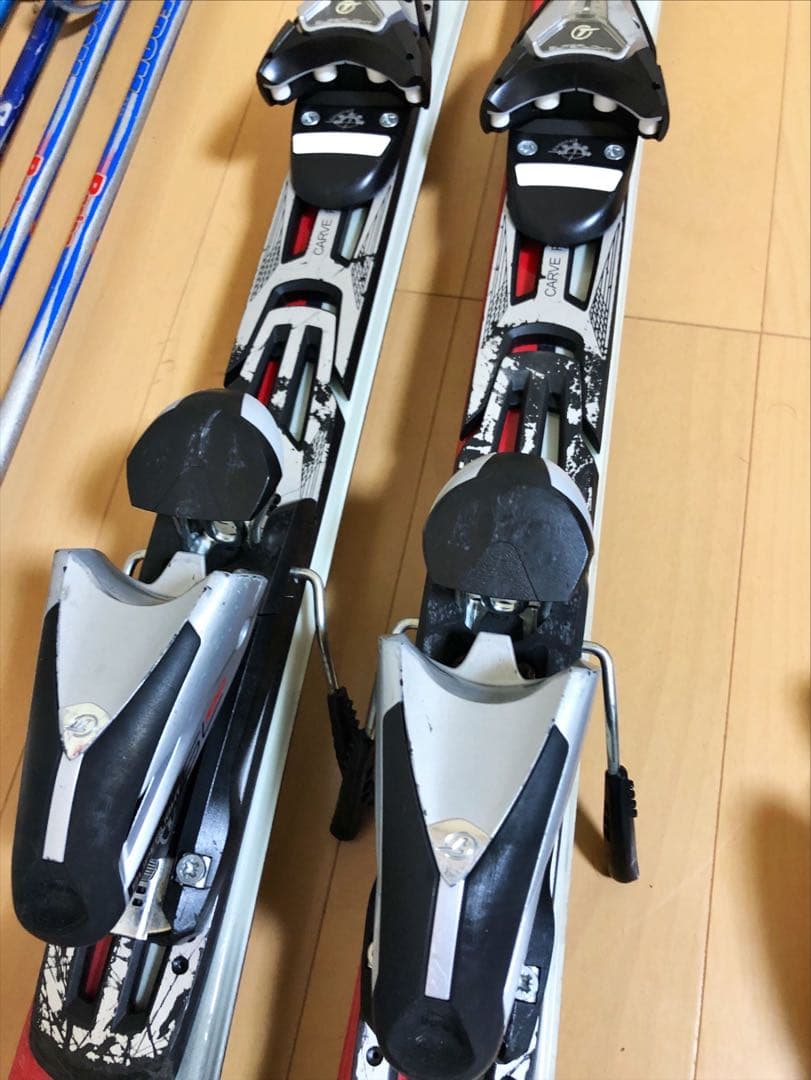 スキー板　ストック付き　2セット①