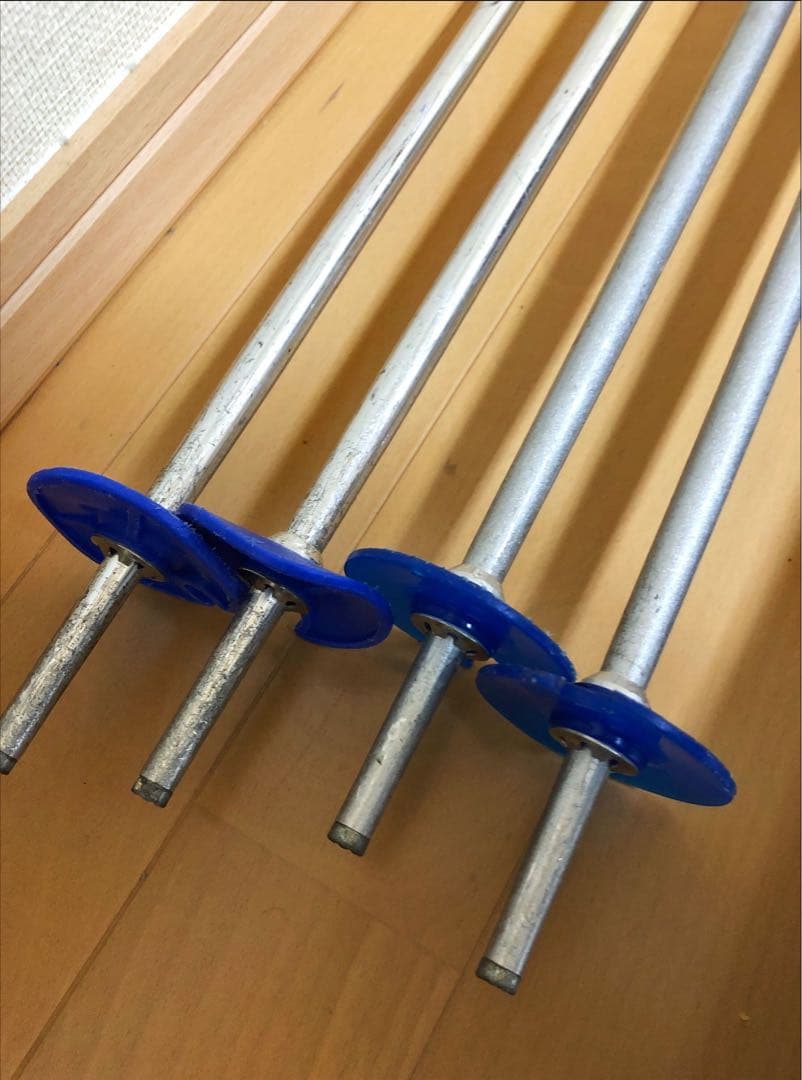 スキー板　ストック付き　2セット①