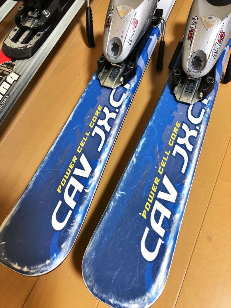 スキー板　ストック付き　2セット①