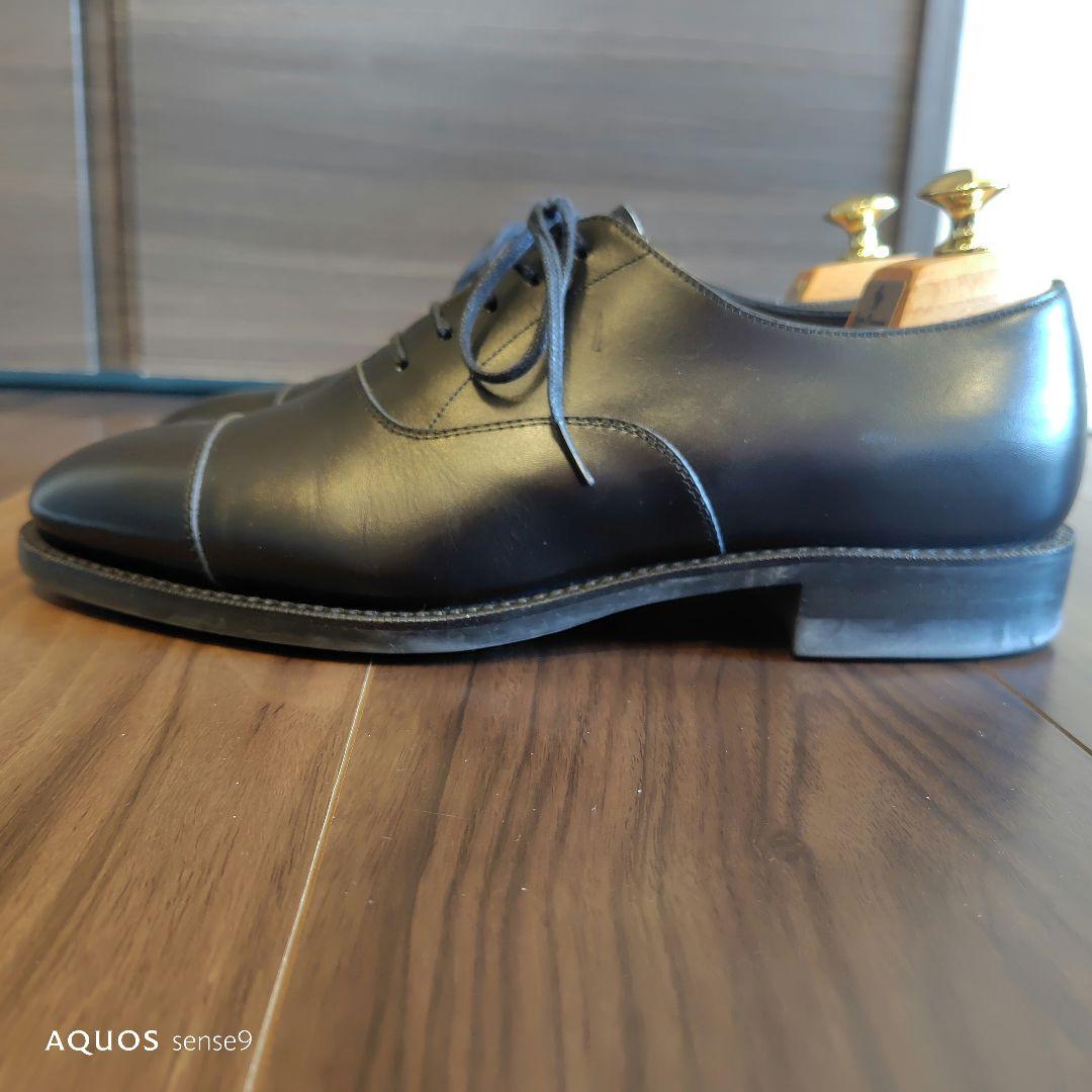 は*パ様 RENDOブラックレザー ストレートチップ ドレスシューズ