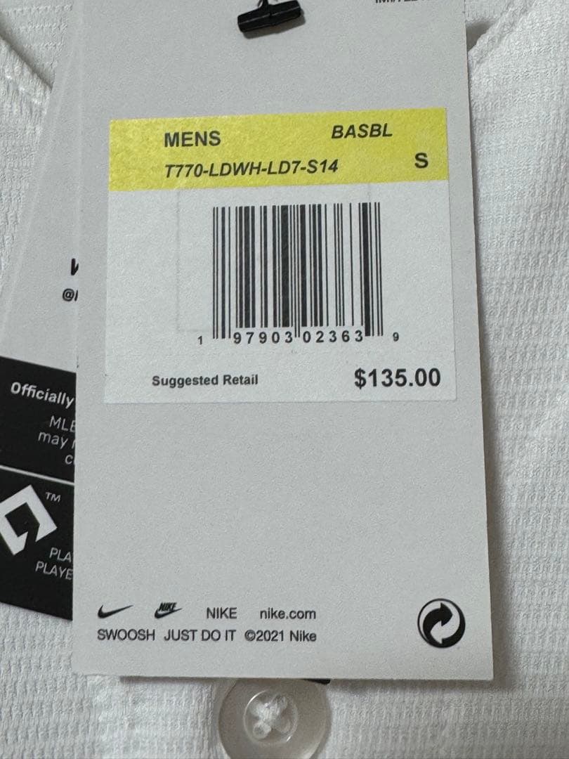 Nike ドジャース 大谷翔平 ユニフォーム ホーム白Ssize