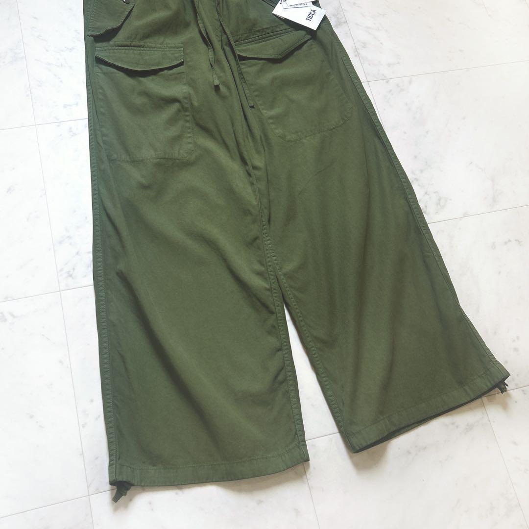タグ付き未使用 TICCA ティッカ カーゴパンツ ワークパンツ カーキ