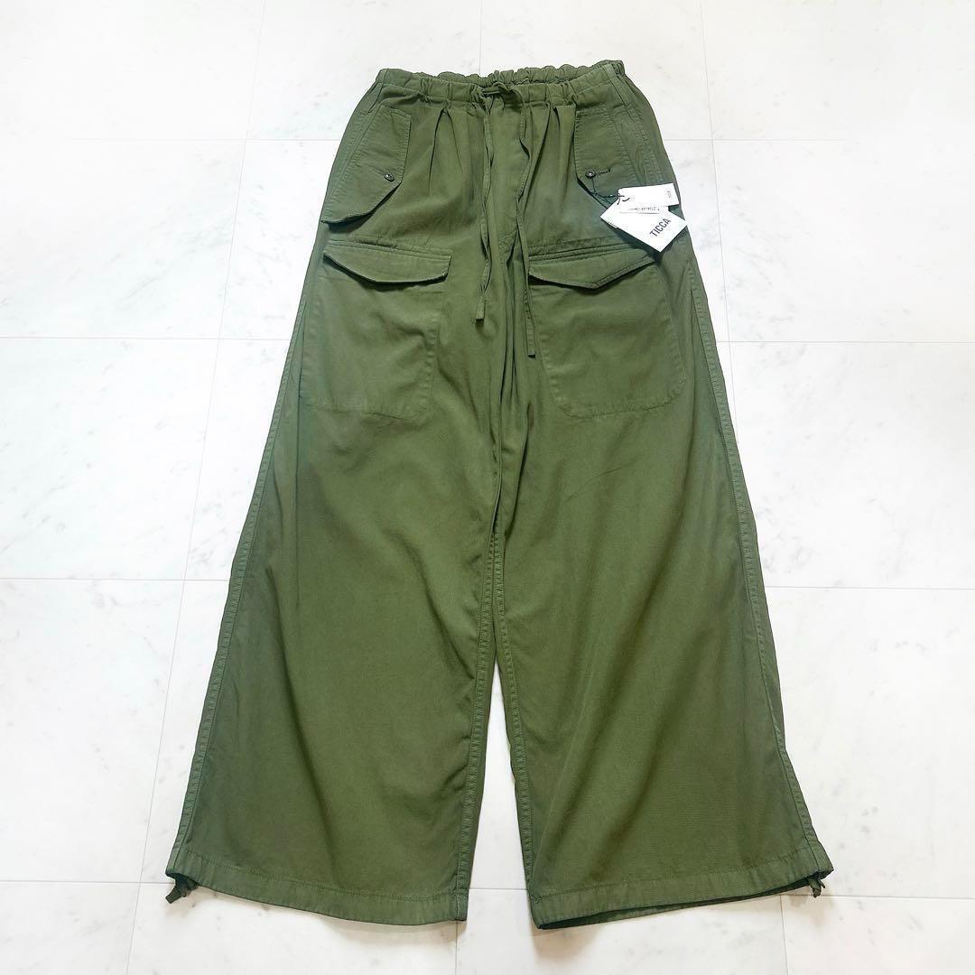 タグ付き未使用 TICCA ティッカ カーゴパンツ ワークパンツ カーキ