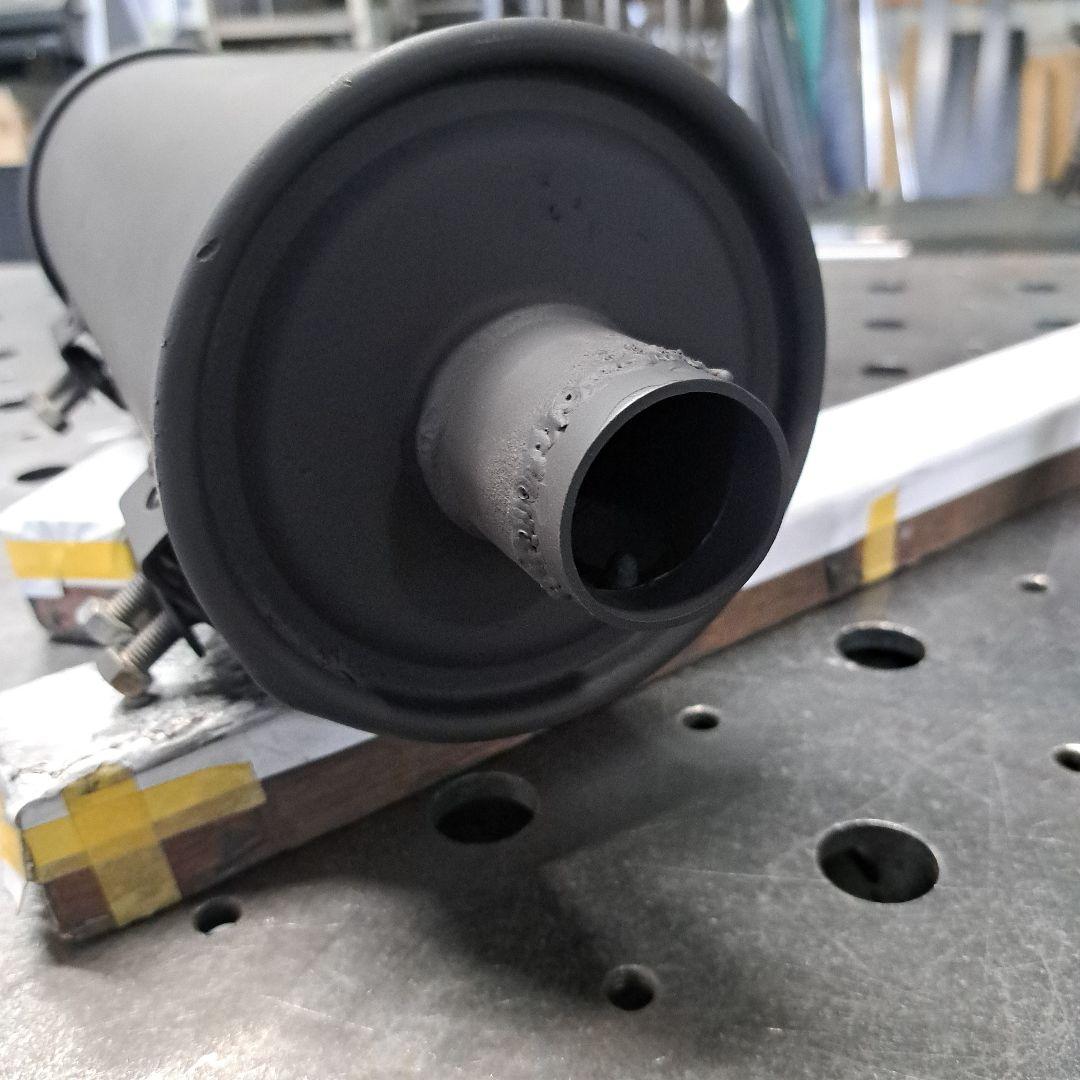 2トンTYマフラー(耐熱スプレーとフレキパイプ付き)