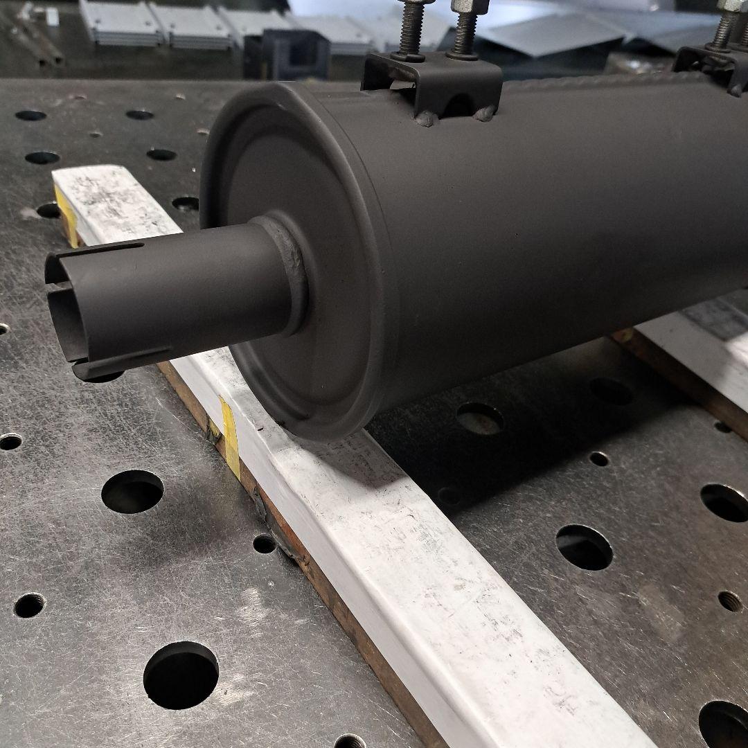 2トンTYマフラー(耐熱スプレーとフレキパイプ付き)