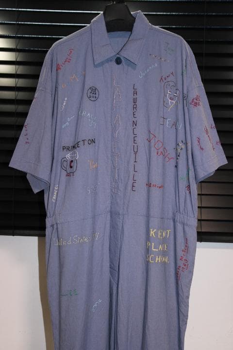 B&Y アローズ 別注 PAYDAY エンブロイダリー 半袖オールインワン 刺繍