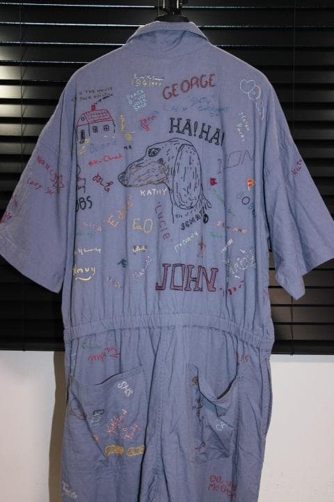 B&Y アローズ 別注 PAYDAY エンブロイダリー 半袖オールインワン 刺繍