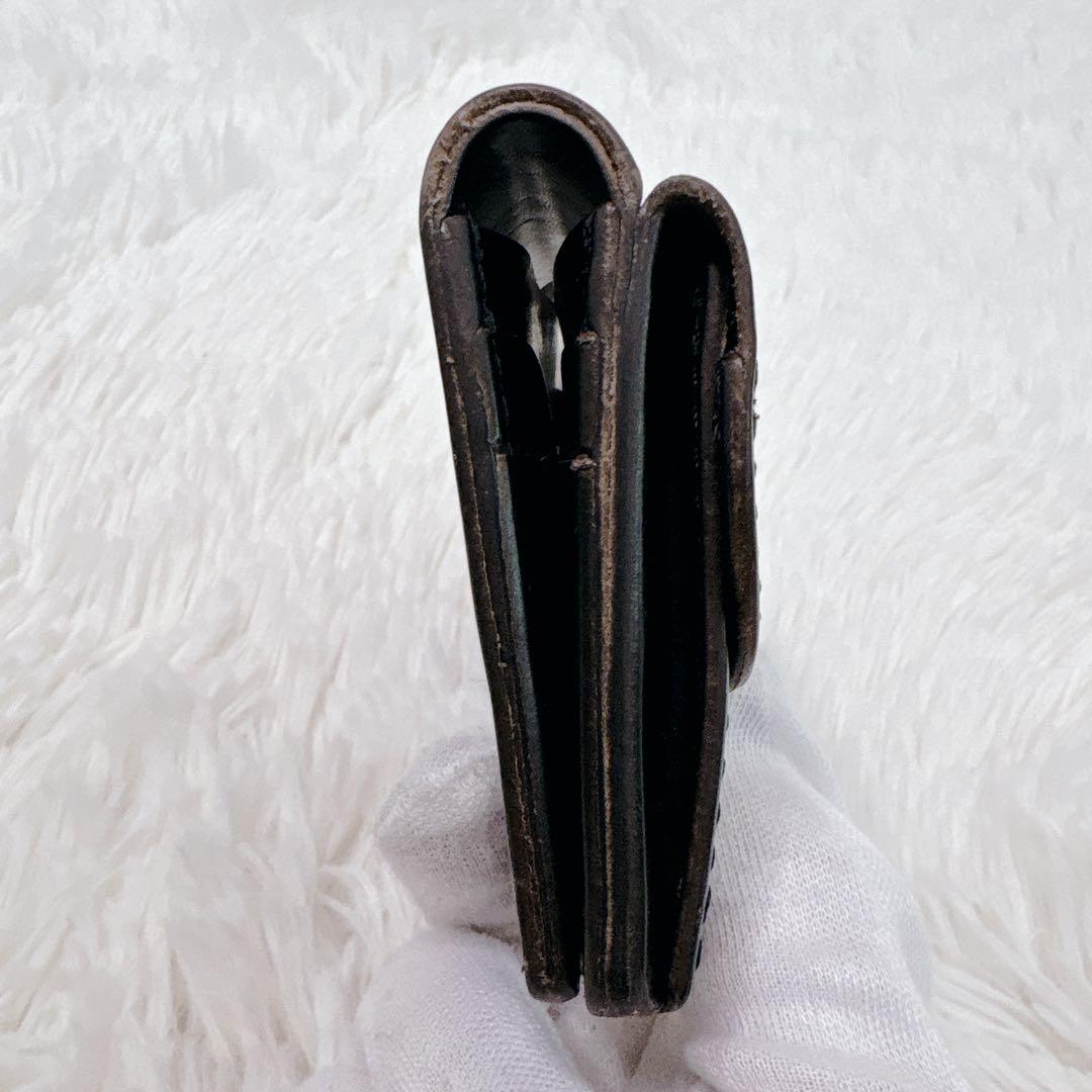 MR.OLIVE　二つ折り財布 ポケット付き クロムエクセル　牛革　ミニ