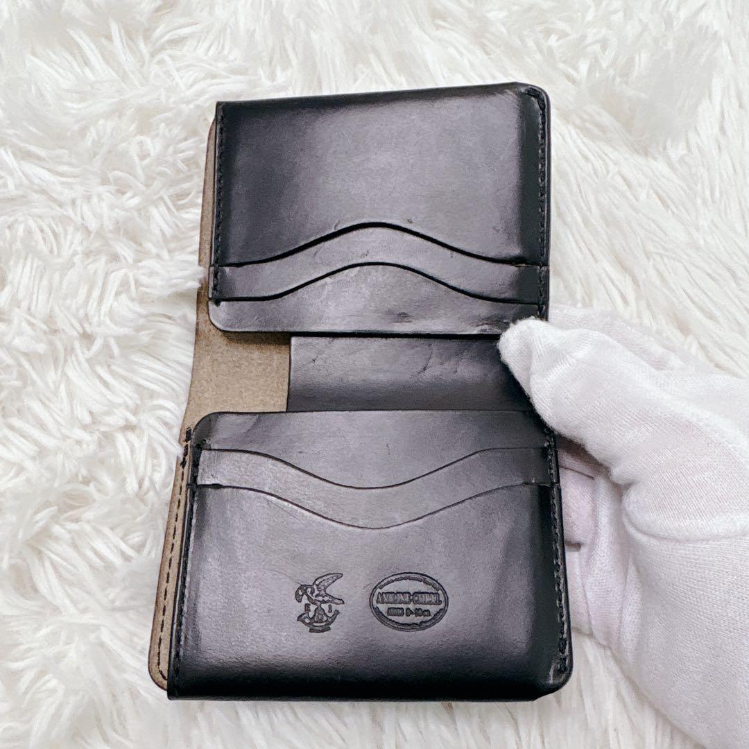 MR.OLIVE　二つ折り財布 ポケット付き クロムエクセル　牛革　ミニ