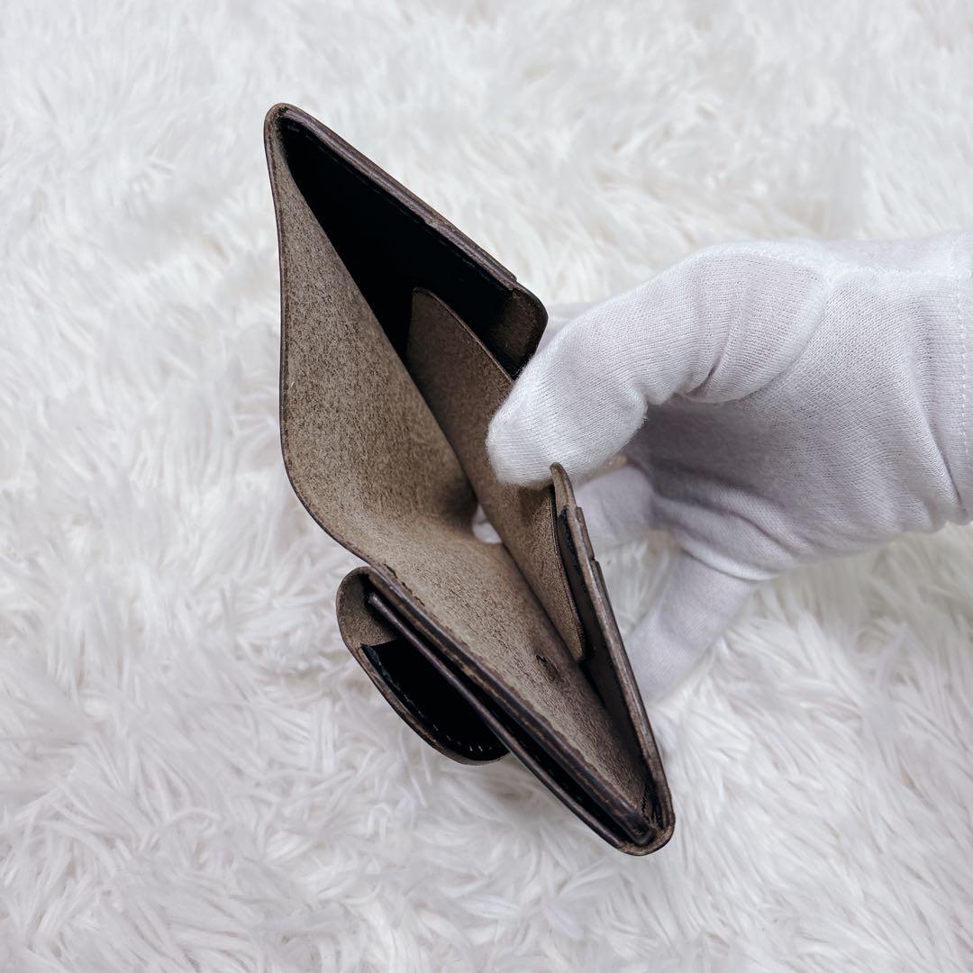 MR.OLIVE　二つ折り財布 ポケット付き クロムエクセル　牛革　ミニ