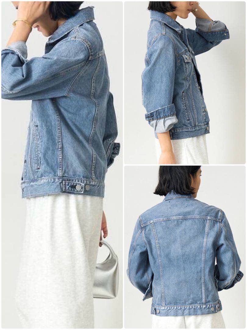 Bonum ボナム ダメージ デニムジャケット Gジャン