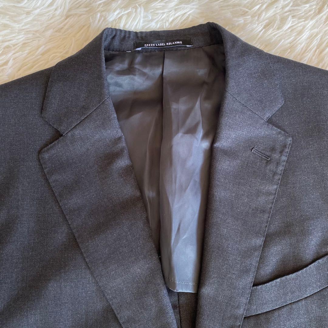 極美品✨グリーンレーベル×レダ　トロ無地 スーツセットアップ 2B RV　48