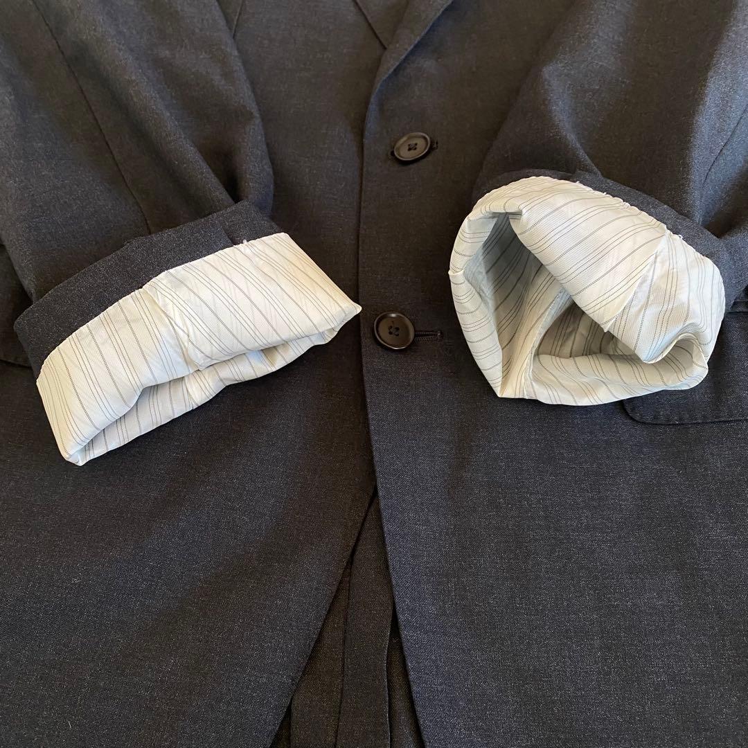 極美品✨グリーンレーベル×レダ　トロ無地 スーツセットアップ 2B RV　48