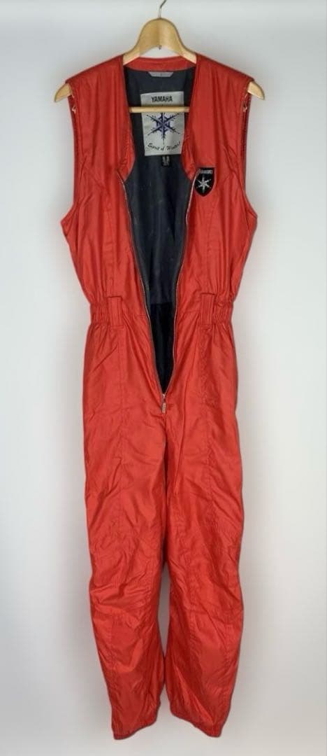 YAMAHA スキーウエア上下セット レディースL　オレンジ色