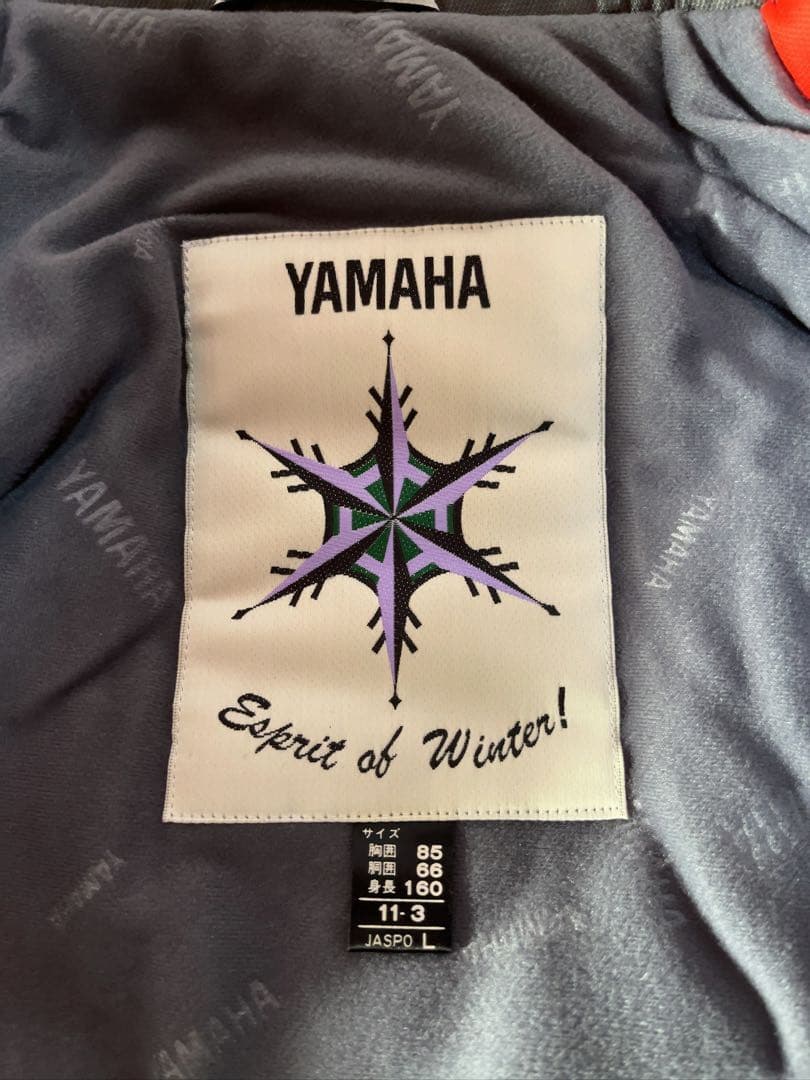YAMAHA スキーウエア上下セット レディースL　オレンジ色