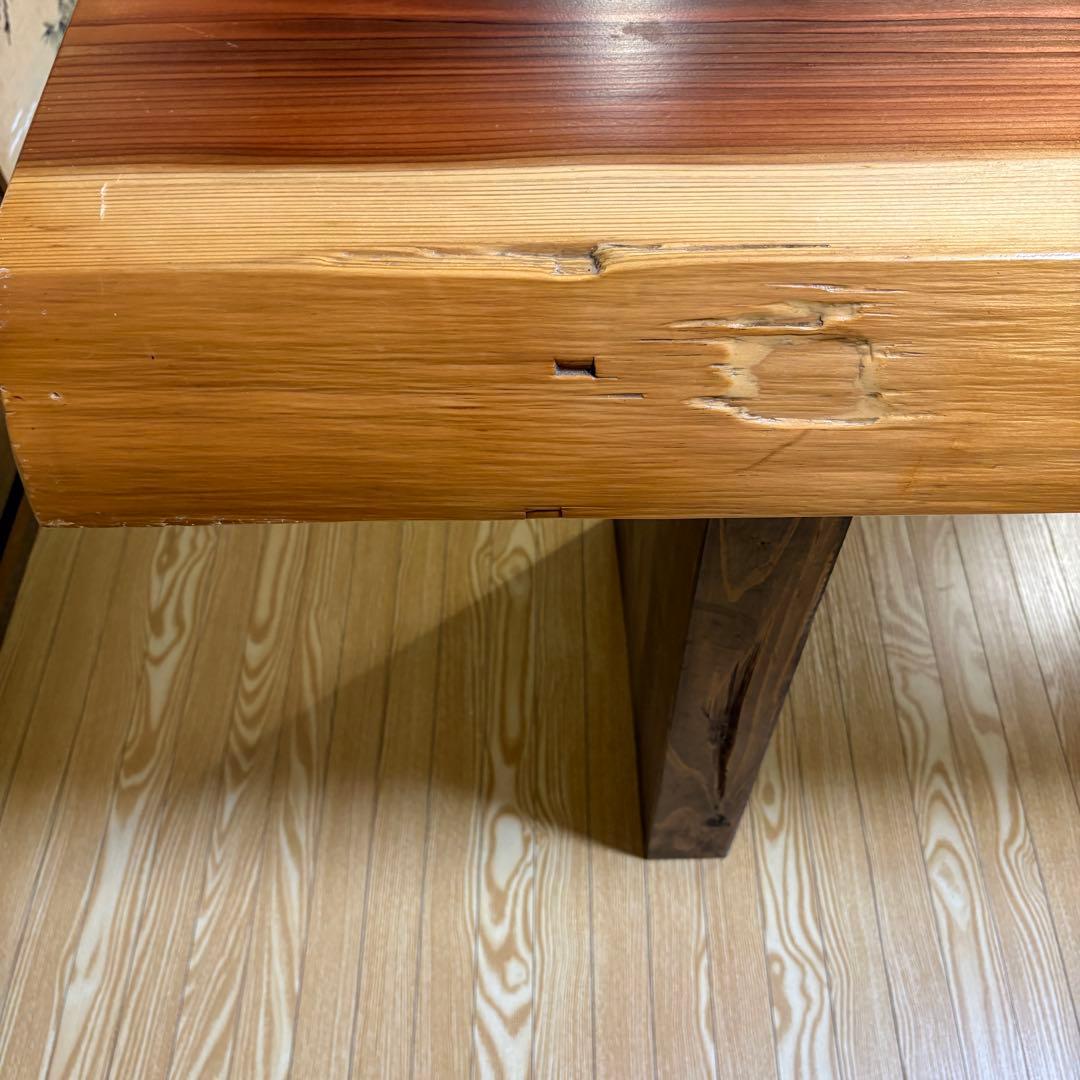 一枚板　テーブル　無垢材　杉