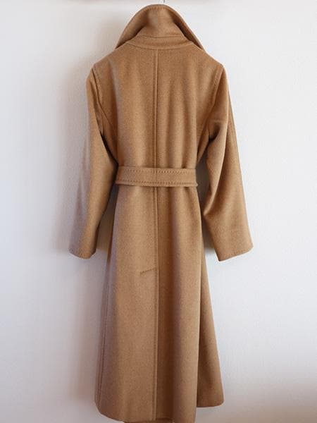 MaxMara■マックスマーラマニュエラアイコンコート36キャメル白タグマヌエラ